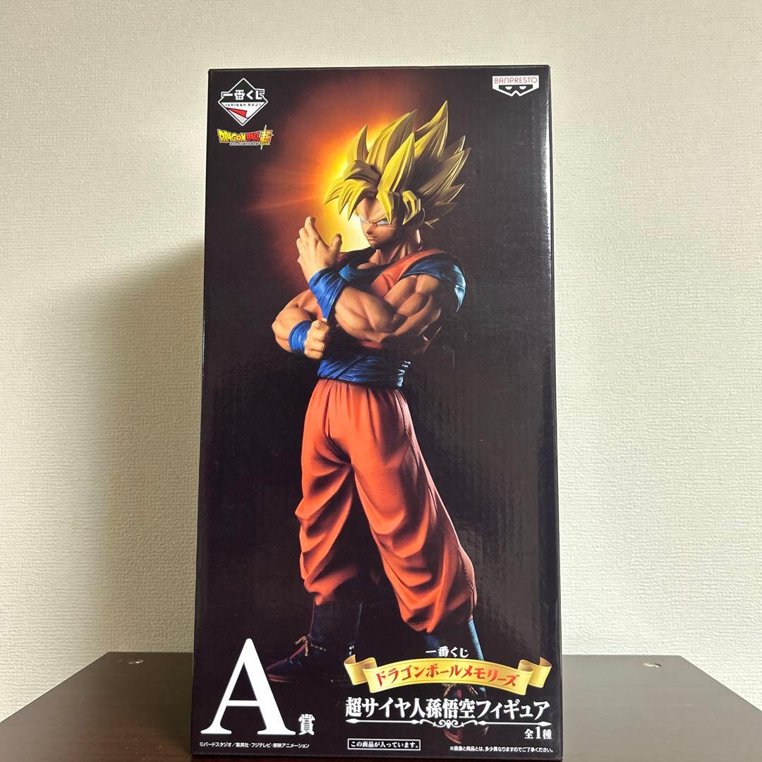 一番くじ　ドラゴンボールメモリーズ　A賞　超サイヤ人孫悟空　極美品　半券くじ箱付