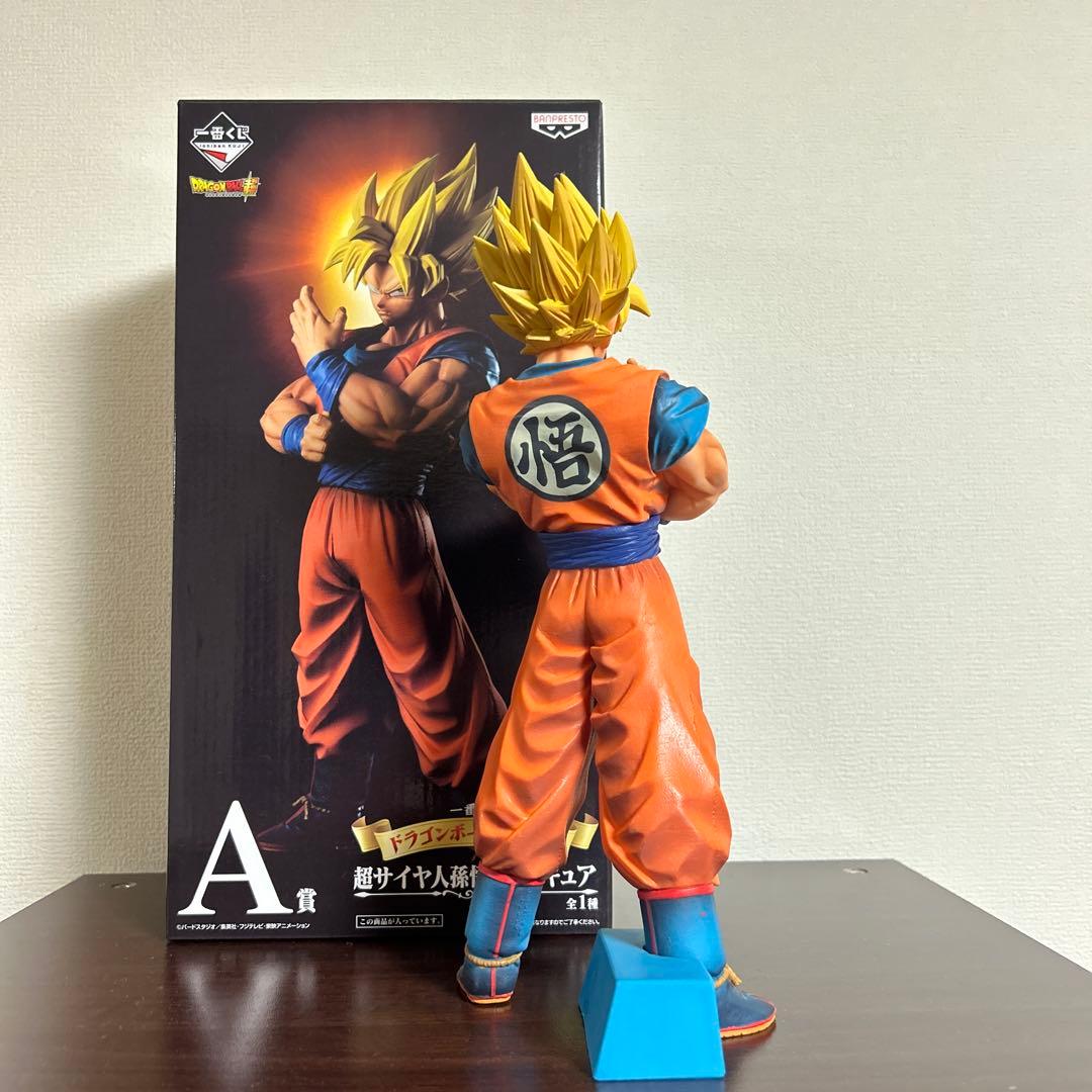 一番くじ　ドラゴンボールメモリーズ　A賞　超サイヤ人孫悟空　極美品　半券くじ箱付