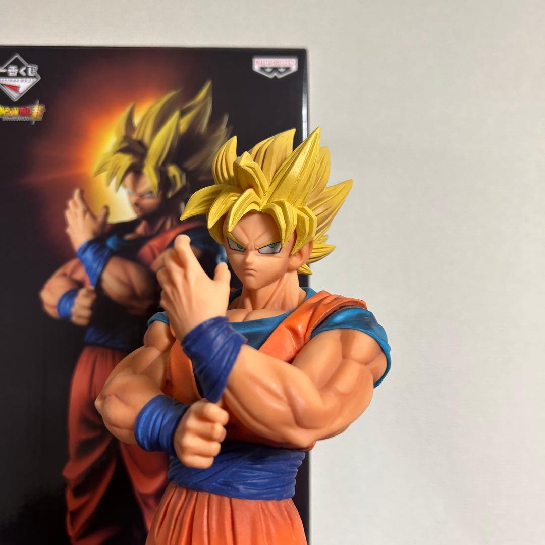 一番くじ　ドラゴンボールメモリーズ　A賞　超サイヤ人孫悟空　極美品　半券くじ箱付