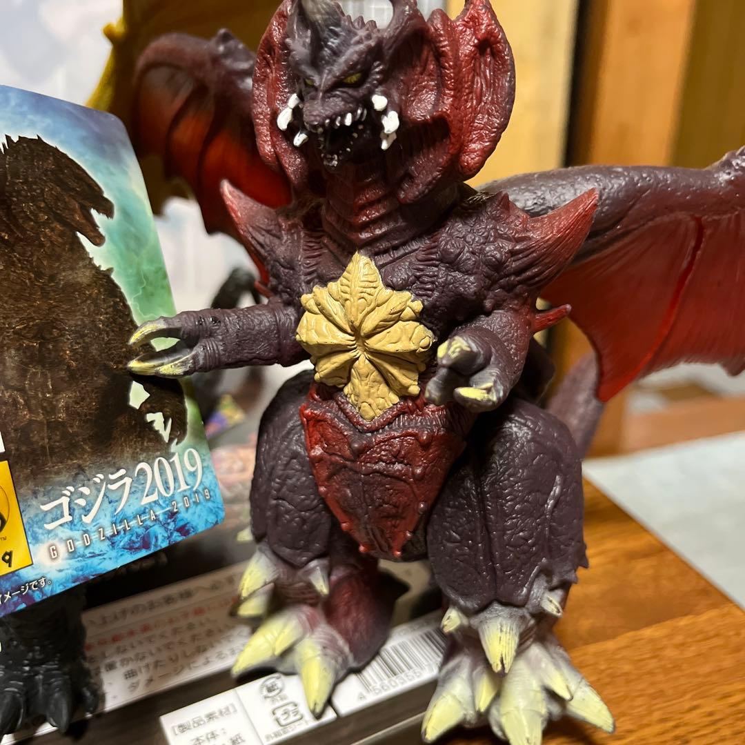 ゴジラ　キングギドラ　デストロイア　メカゴジラ　モスラ幼虫ソフトフィギュアセット