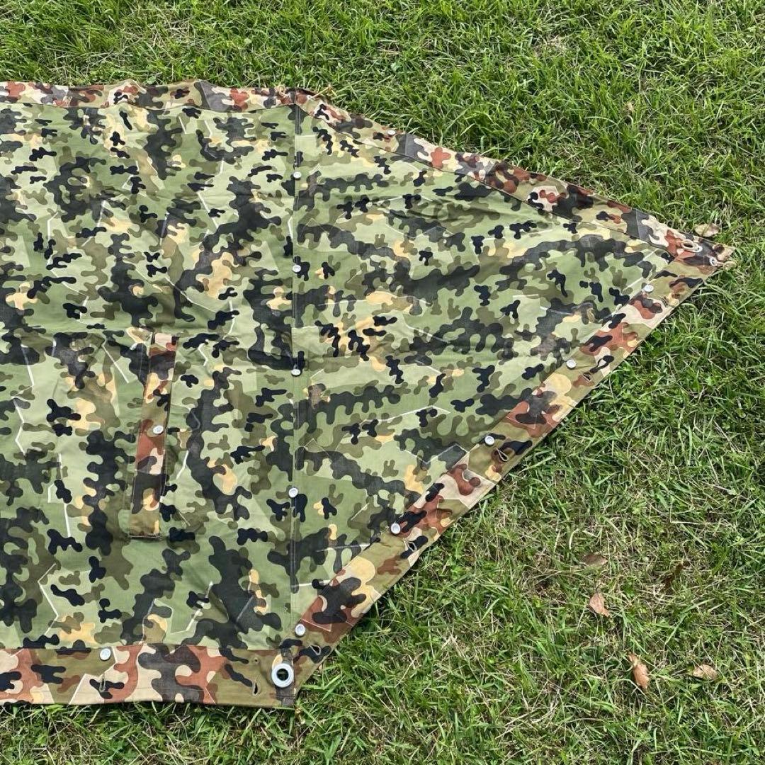 【超レア・美品】入手困難　ドイツ　軍幕　アメーバカモ　パップテント　ハーフ　１枚