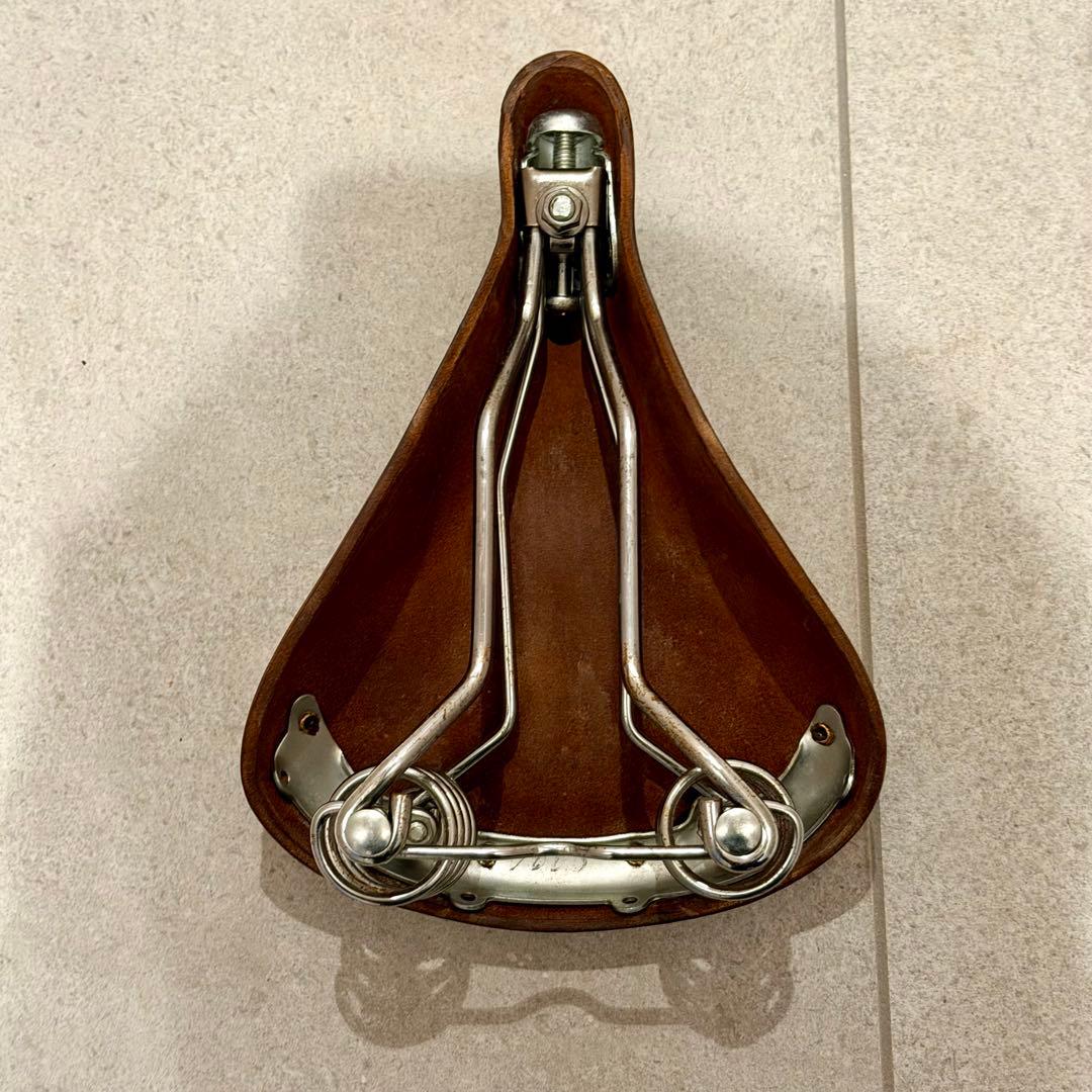 PEUGEOT レザーサドル スプリング付き 本革