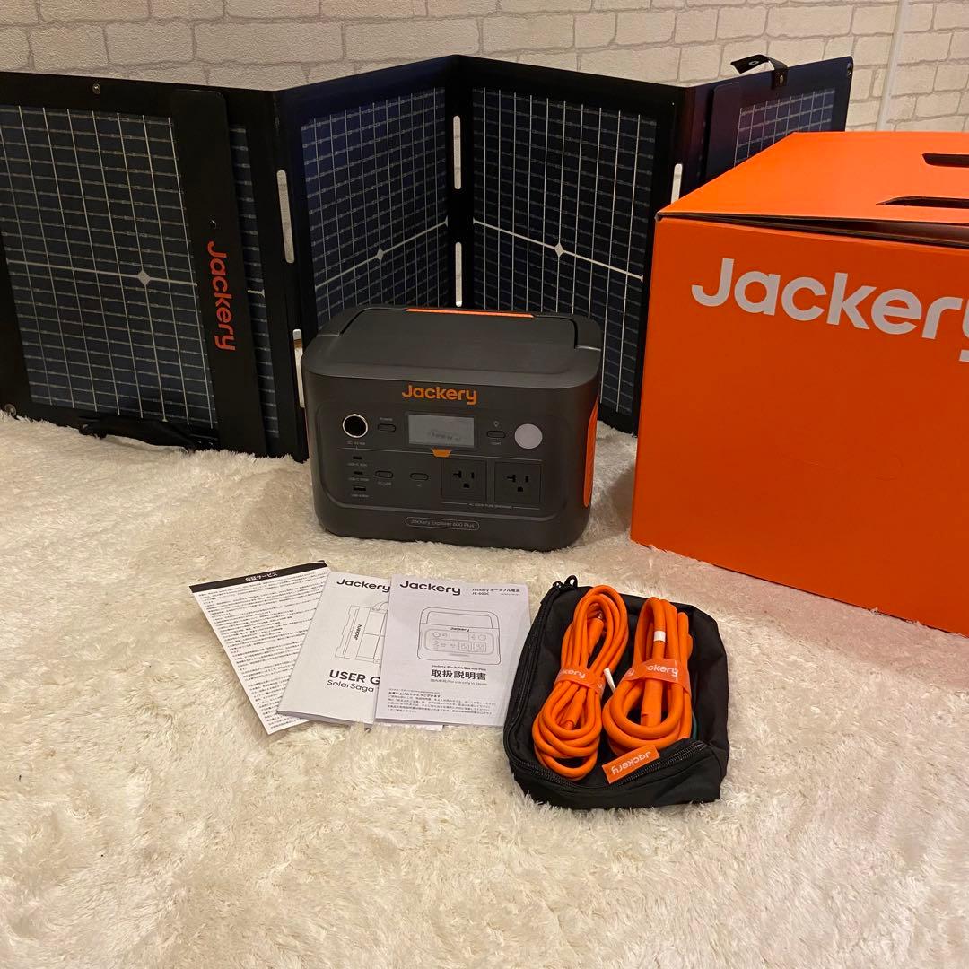 極美品✨Jackery 600 Plus + 800W ソーラーパネルセット