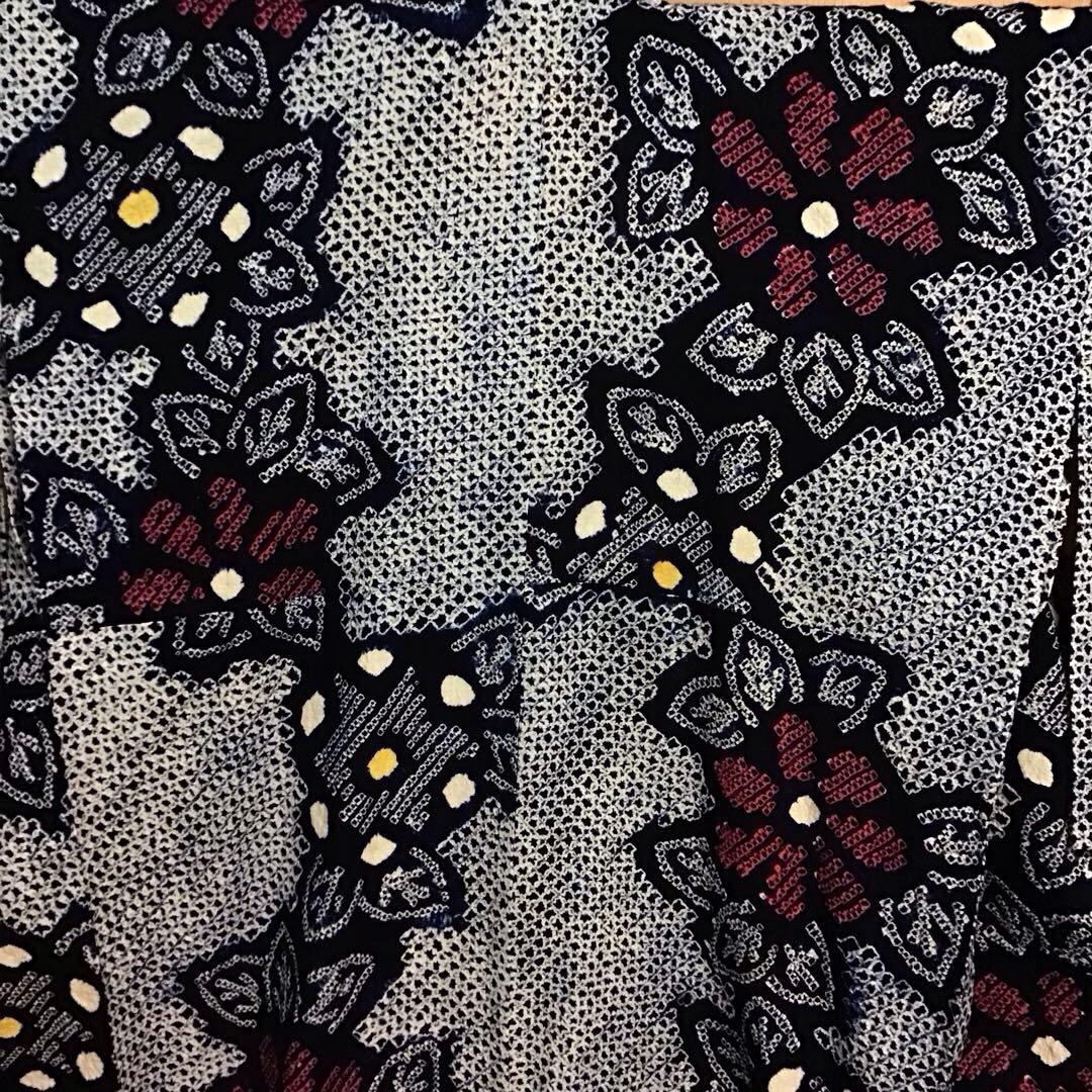 しつけ付☆未使用☆本場有松絞り☆誂え浴衣☆藍色☆身丈164☆裄丈66☆匿名発送