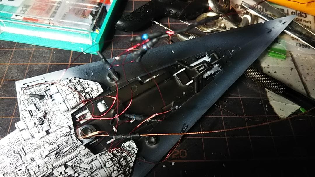 スーパー・スター・デストロイヤー　ビーグルモデル　電飾改完成品