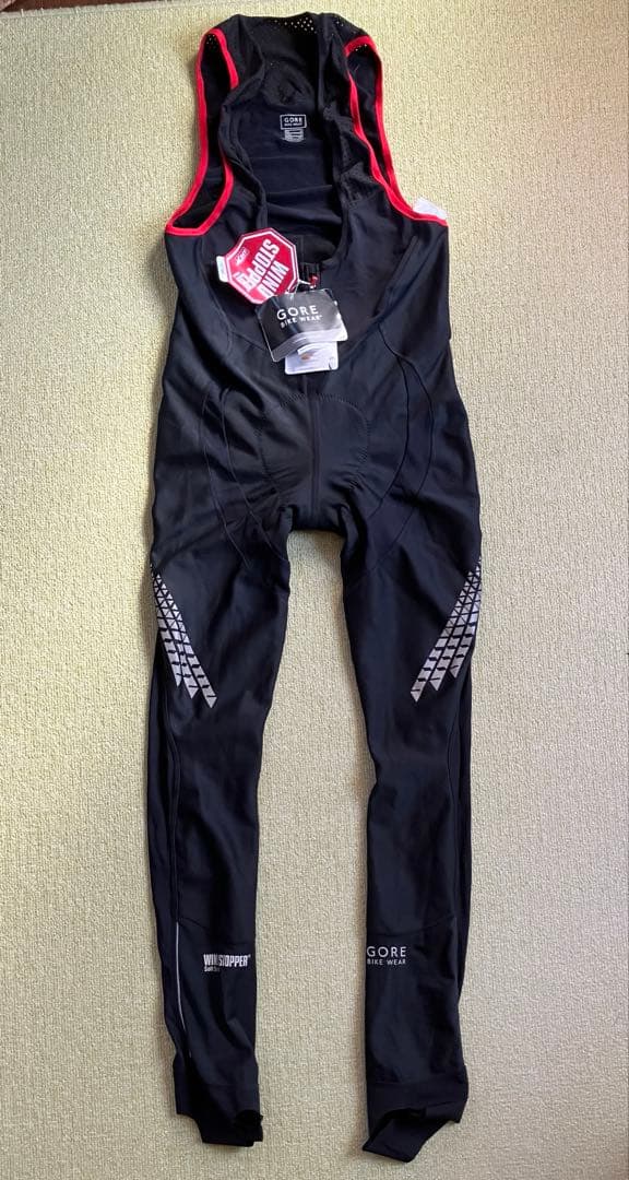 GORE /ゴア　WINDSTOPPER ビブタイツ ブラック