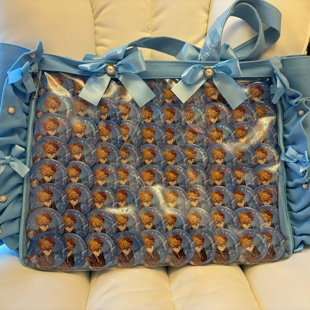 原神 タルタリヤ 痛バッグ 缶バッジ