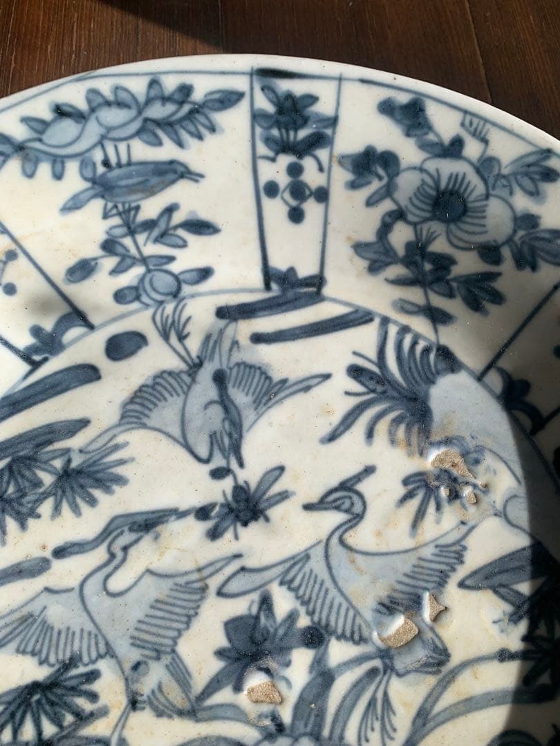 中国明時代染付大皿