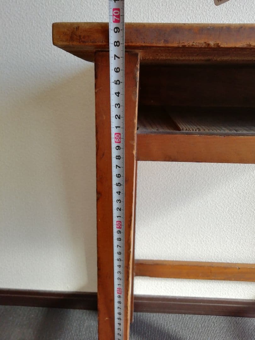 昭和レトロ　木製文机　小学校机　アンティーク家具