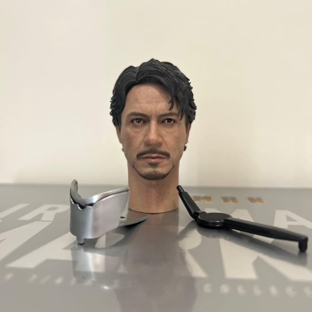 ホットトイズ　アイアンマン　マーク2 2.0 素顔ヘッド