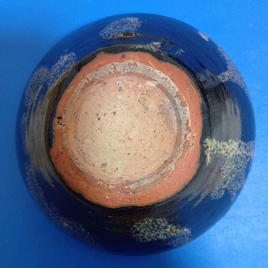 骨董品　天目茶碗　玳皮盞（たいひさん）茶道具　梅花鳳凰文瀬戸天目茶碗　極美品