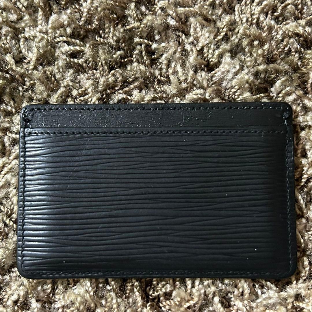 鑑定済み ルイヴィトン ポルト カルト サーンプル カードケース エピ ノワール