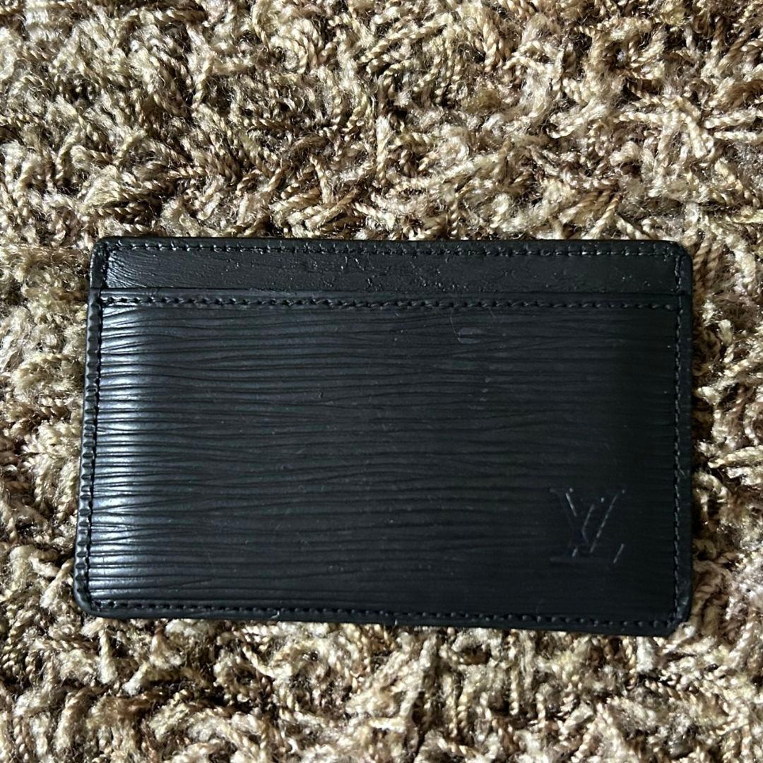 鑑定済み ルイヴィトン ポルト カルト サーンプル カードケース エピ ノワール