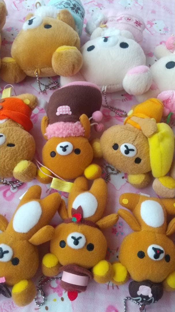 リラックマ　コリラックマ　キイロイトリ　マスコットキーチェーン　ぬいぐるみ