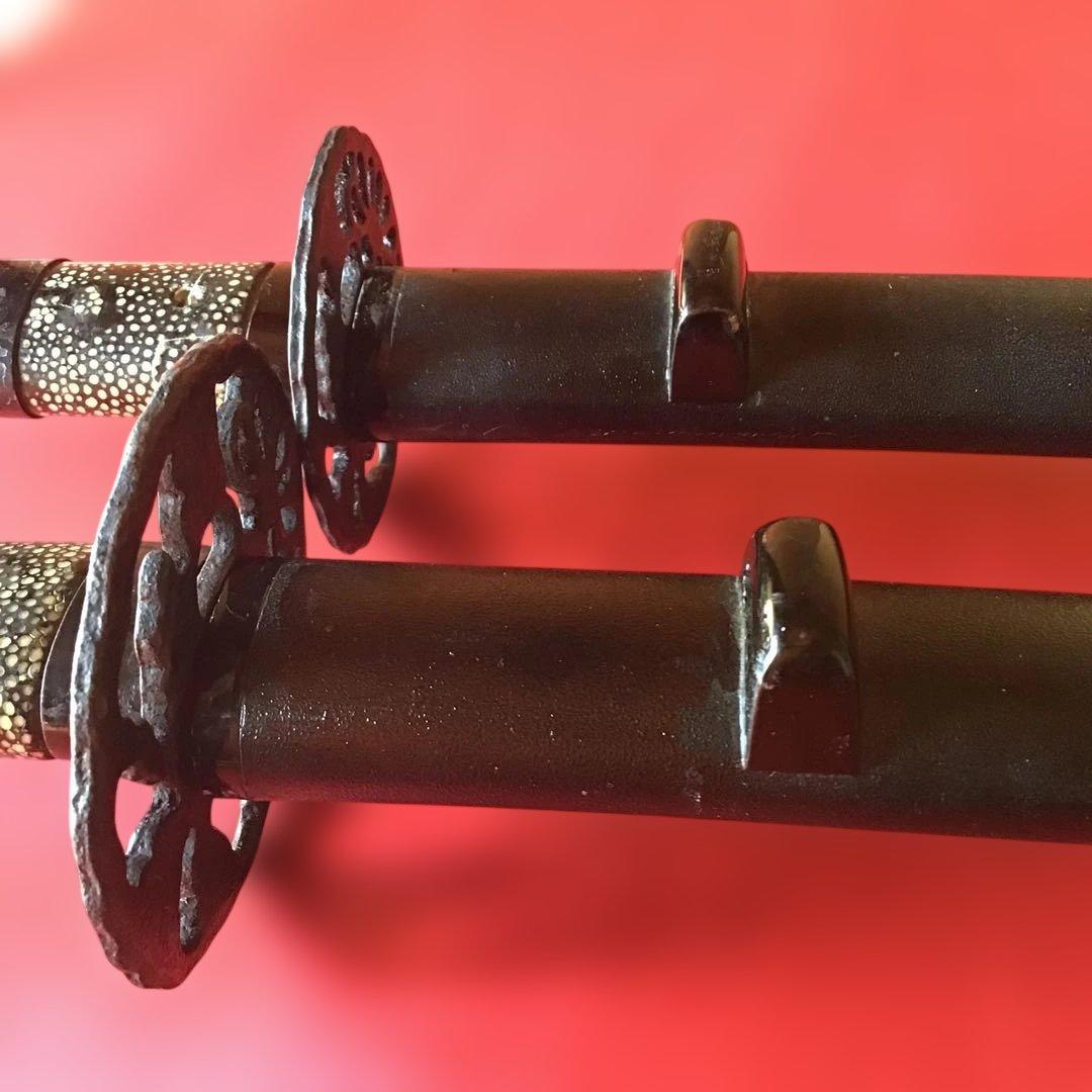 江戸時代　大小　揃い拵　繋ぎは木製　刃はありません。