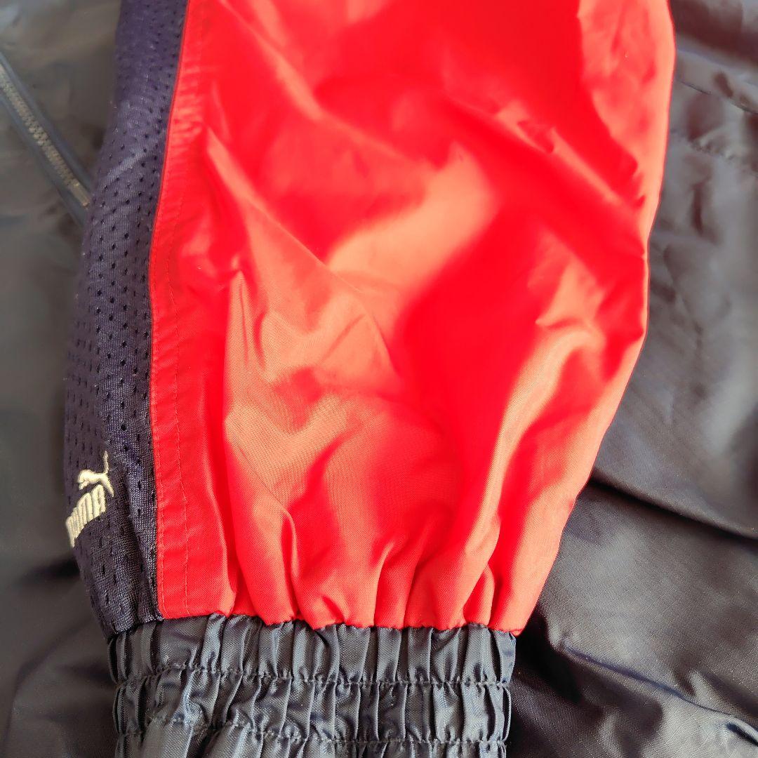 90s PUMA Indians ジャケット Lサイズ ネイビー/レッド