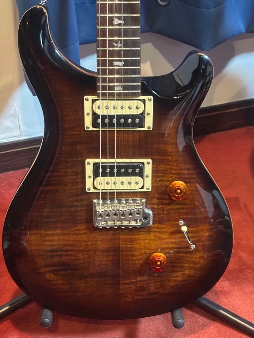 しましま　prs se custam24 エレキギター　レスポール