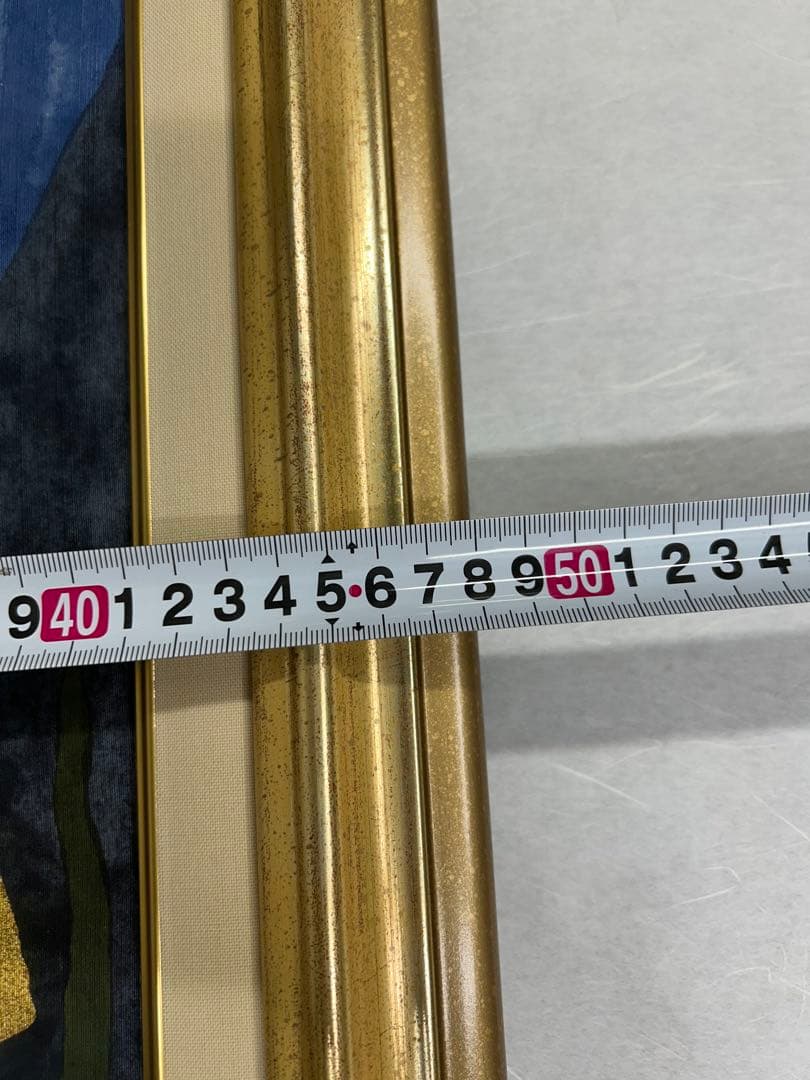 「浮かぶ島」　安達雅一　富士山　絵画　日本画　染色 工芸 作家