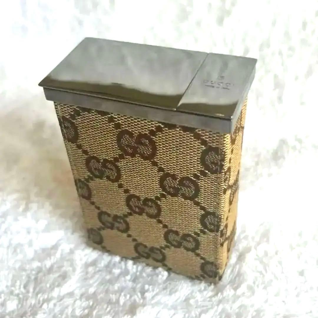 入手困難　グッチ GGキャンバス シガレットケース 廃盤 レア ブラウン