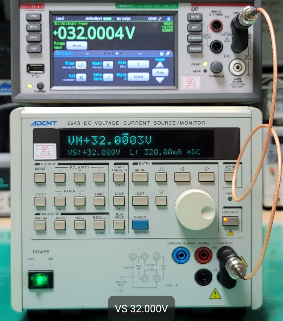 精度良 ADCMT 6243 DC VOLTAGE/CURRENT SOURCE
