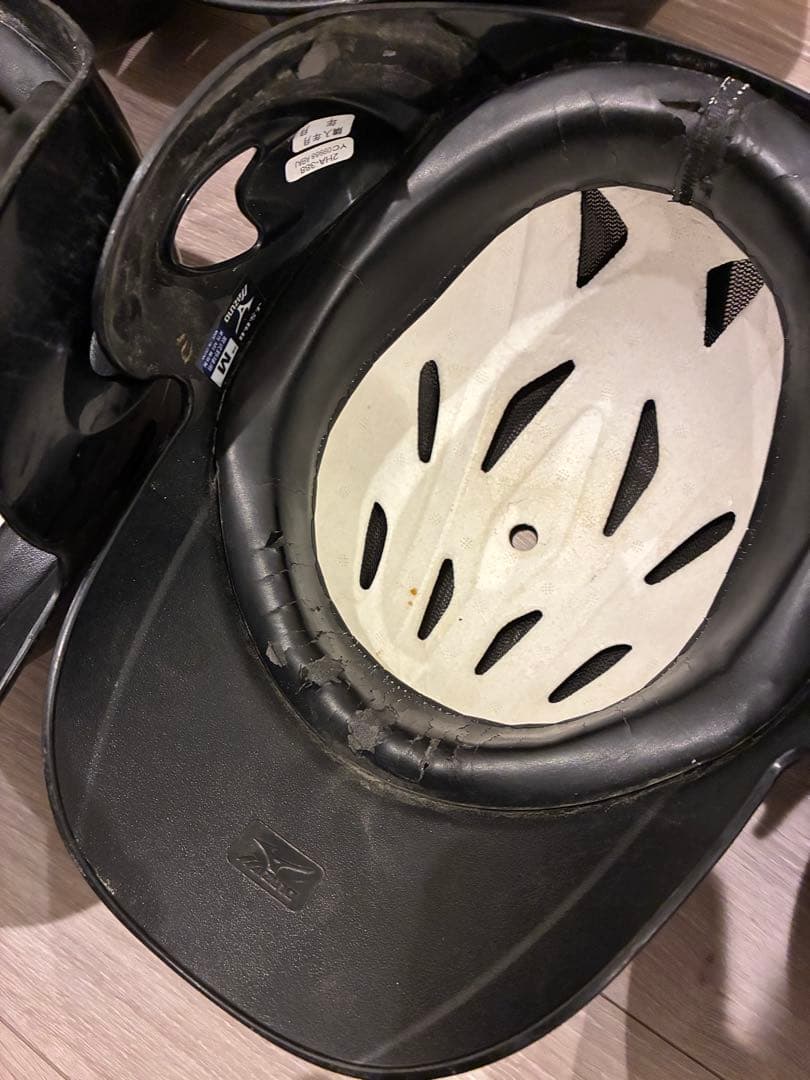 ミズノ　軟式用ヘルメット　両打用　草野球　7個セット　JBBS