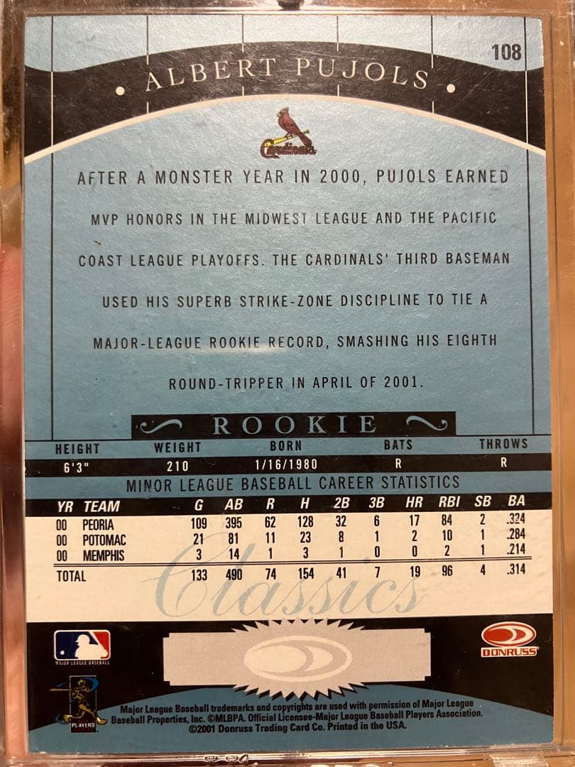 プホルス　ルーキー　直筆サイン