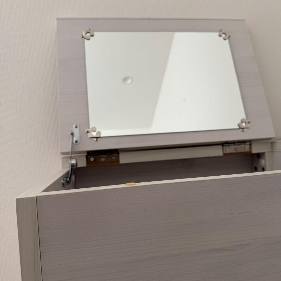 デスクのみ☆一台二役のドレッサーデスク完成品　椅子别売り