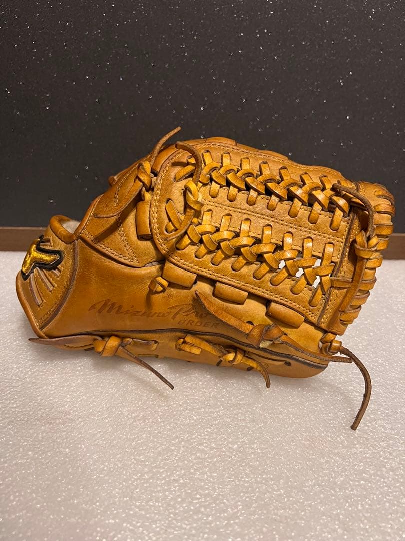 ★美品★ ミズノプロ オーダー 硬式用 内野手 サイズ9 キップレザー 刺繍なし