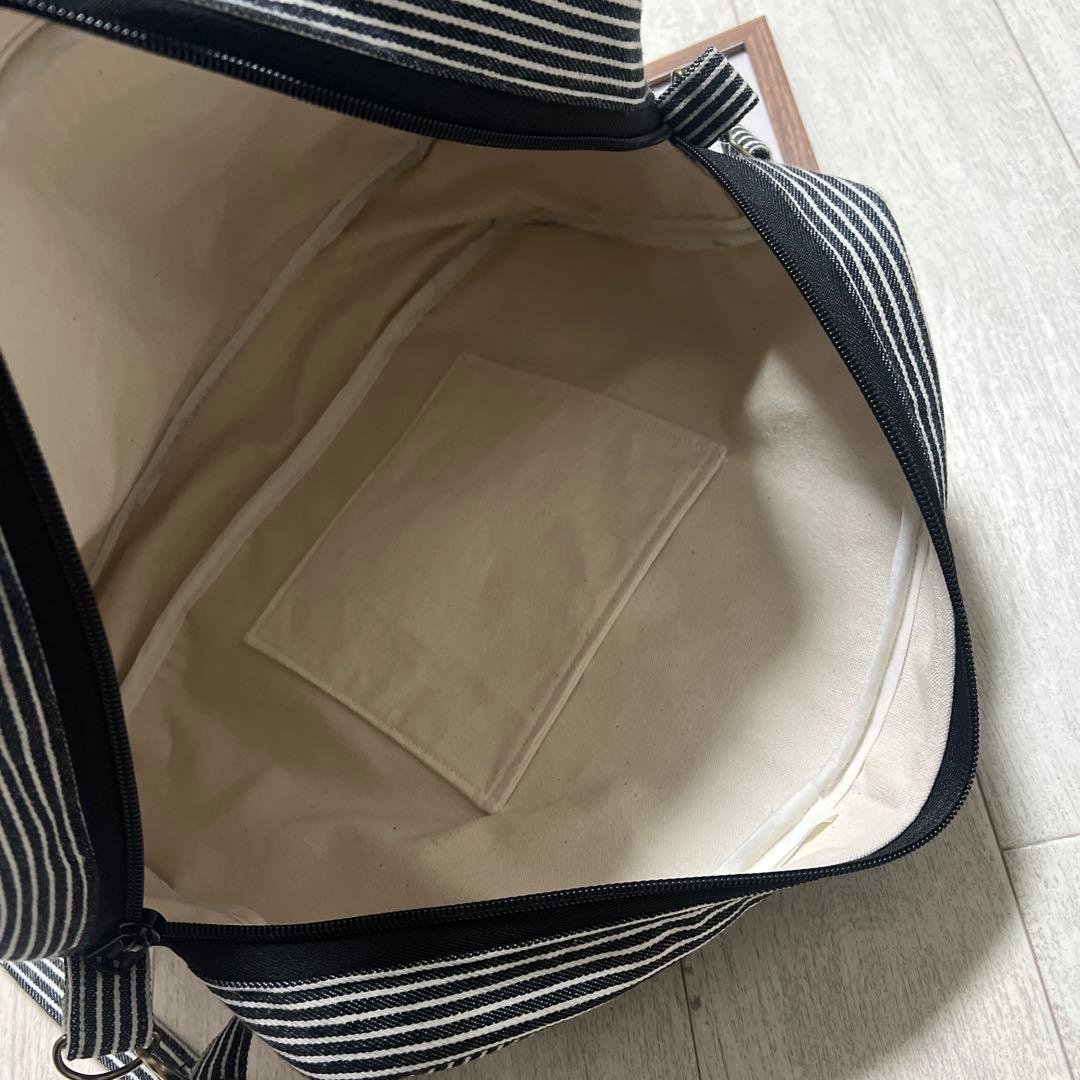 BIGショルダーバッグ　２点　デニムリメイク　ハンドメイド