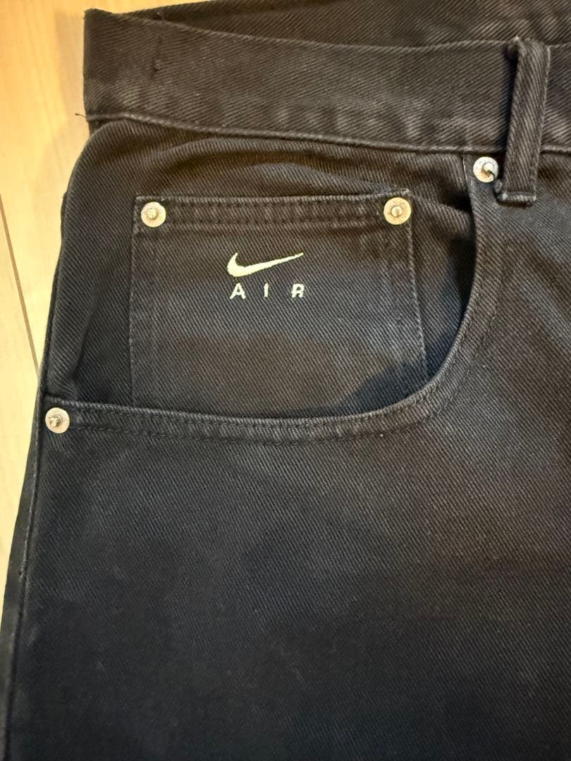 希少 良サイズ NIKE Archive バギー ワイド ブラック デニム