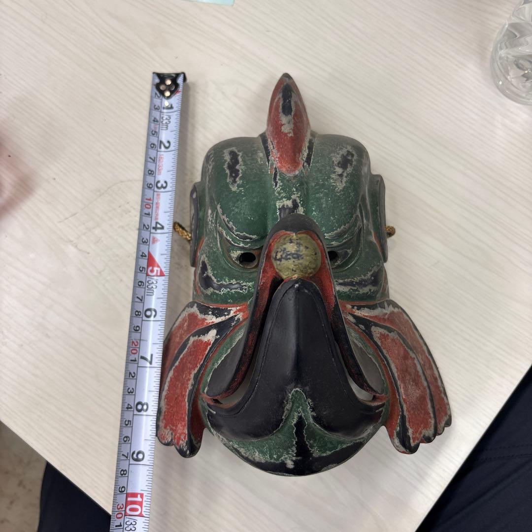 迦楼羅　乾漆　能面　レプリカ　烏天狗　カラス　酉