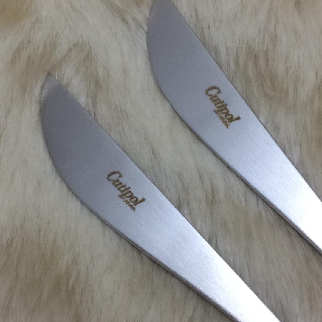 数量変更可　クチポール　GOA　ブラック＆シルバー　ディナー＆デザート×各２本