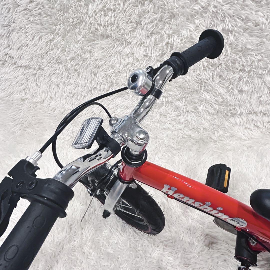 美品✨️ へんしんバイク2 キッズ自転車 12インチ 赤 スタンド ペダル付き