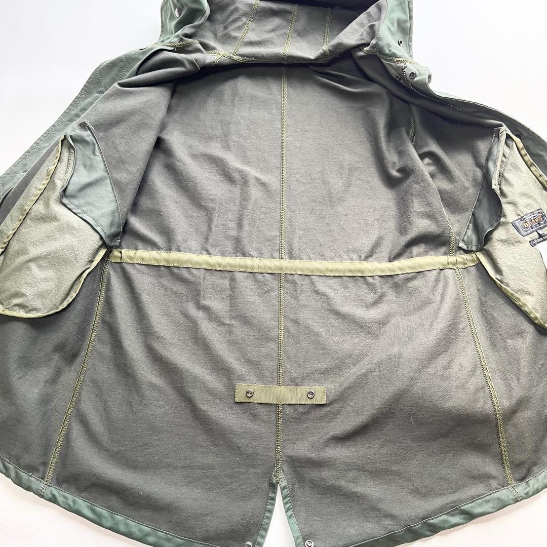 美品『BEAMS +』モッズコート／羽織／M／ライトアウター／カーキ
