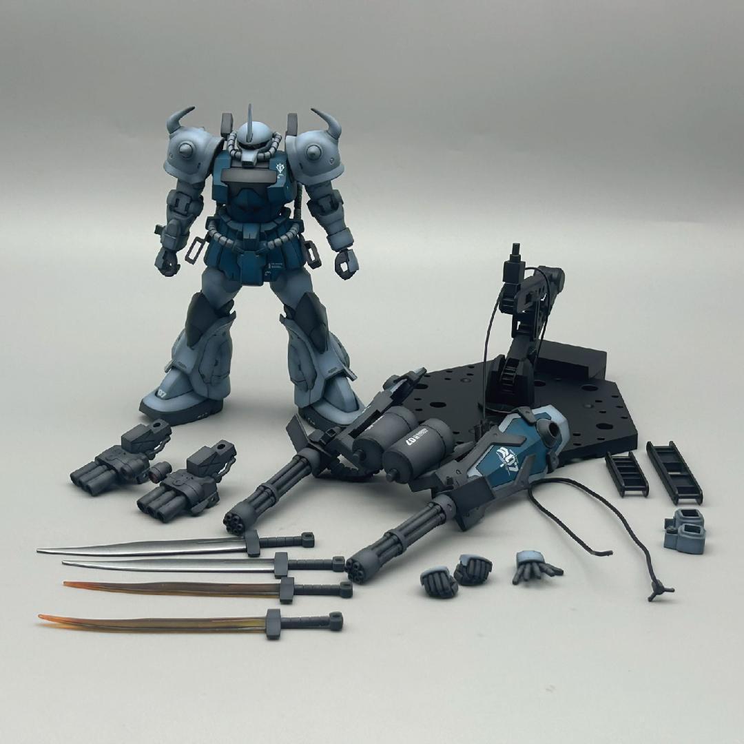 【たーぼー】HGグフカスタム　電飾塗装済完成品