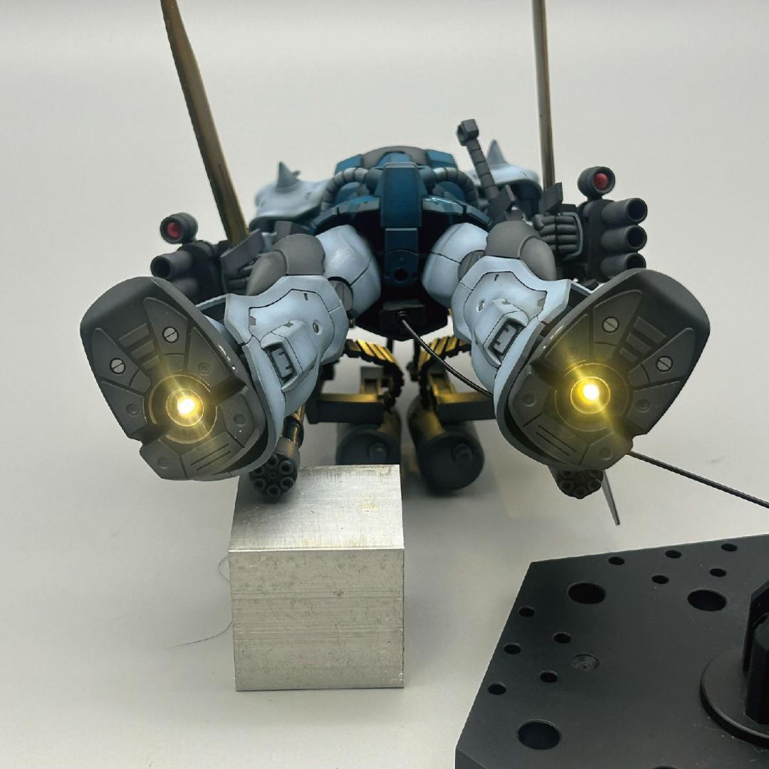 【たーぼー】HGグフカスタム　電飾塗装済完成品