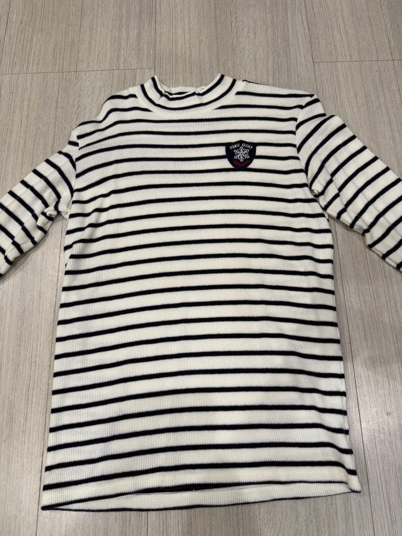 23区 GOLF ボーダー ニット 長袖 メンズ M ゴルフウェア 日本製