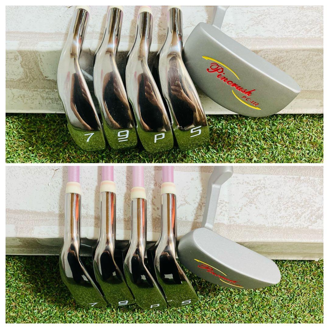 バッグ無し 左利き Pincrush PC-112 レディース ゴルフセット