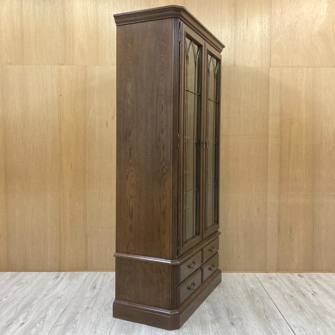 美品【カリモク】ドマーニ　クイーンズライフ　飾り棚　カップボード　書棚