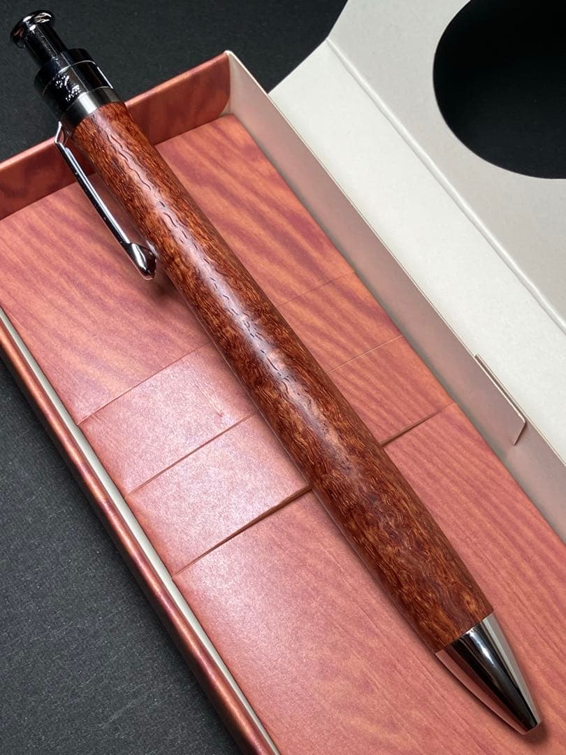 工房楔 花梨縮杢 ルーチェペン ボールペン