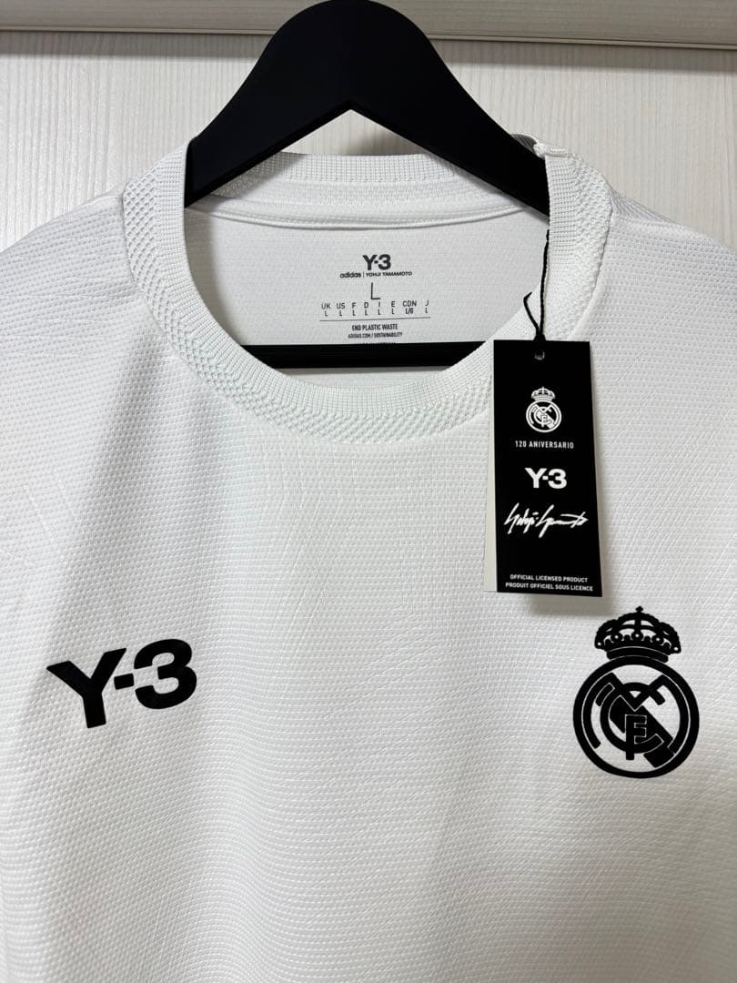 ☆新品未着用タグ付き Y-3 レアル・マドリード コラボユニフォーム　Lサイズ