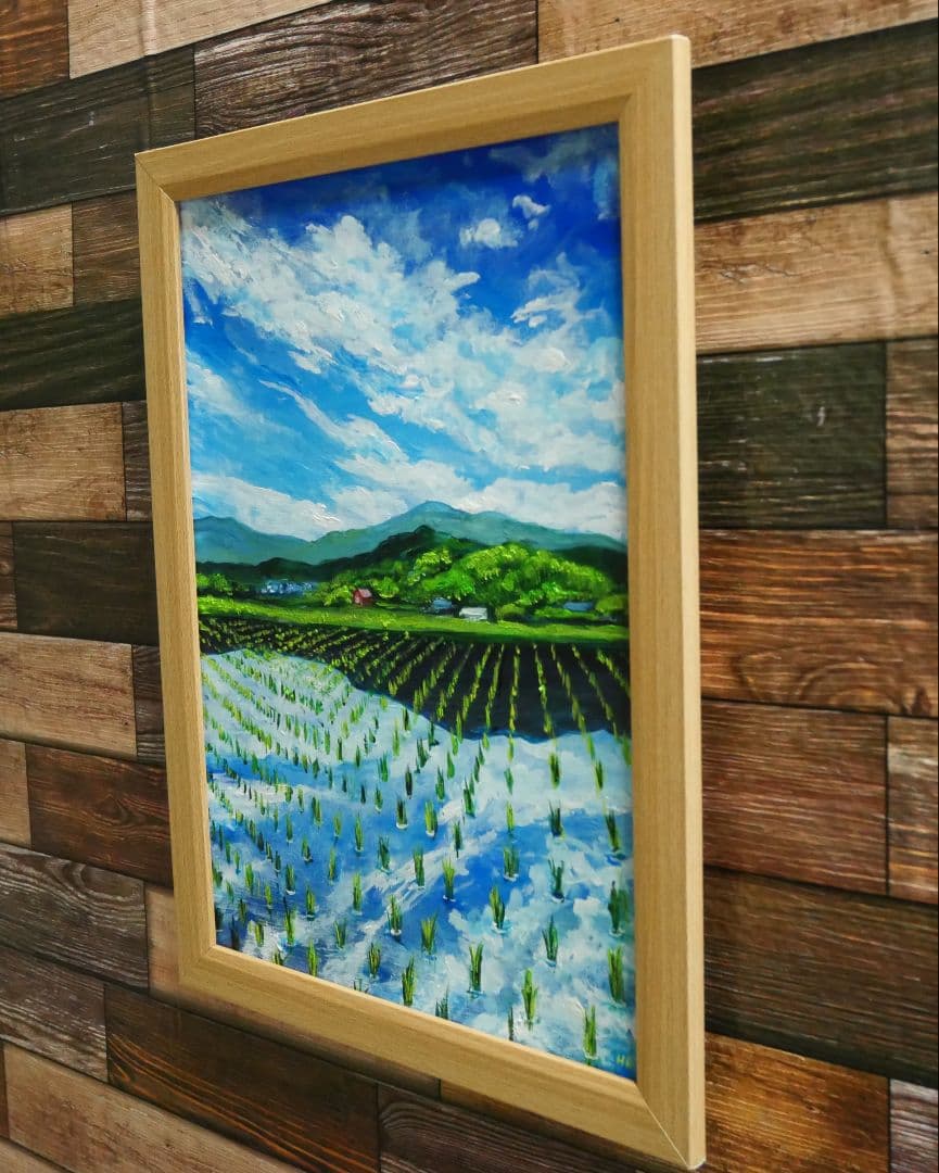 油絵 絵画 【田鏡】