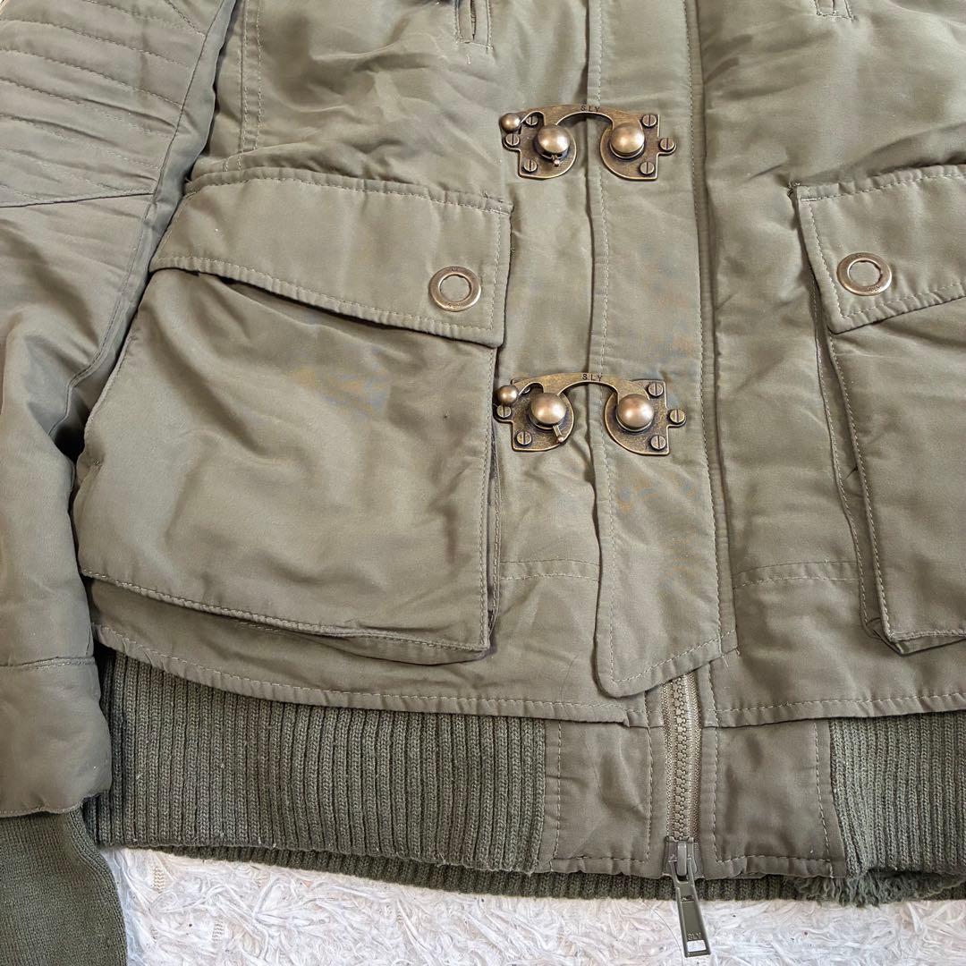 00s y2k SLY N3B モッズコート ロング 平成ギャル ファー フード