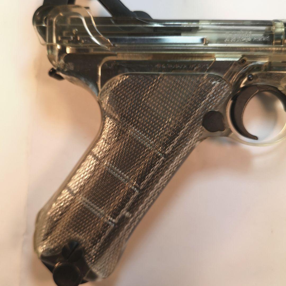 タナカ限定ルガ—Ｐ08 シ—スルーモデル4インチ ブロ—バックガスガンプラ製