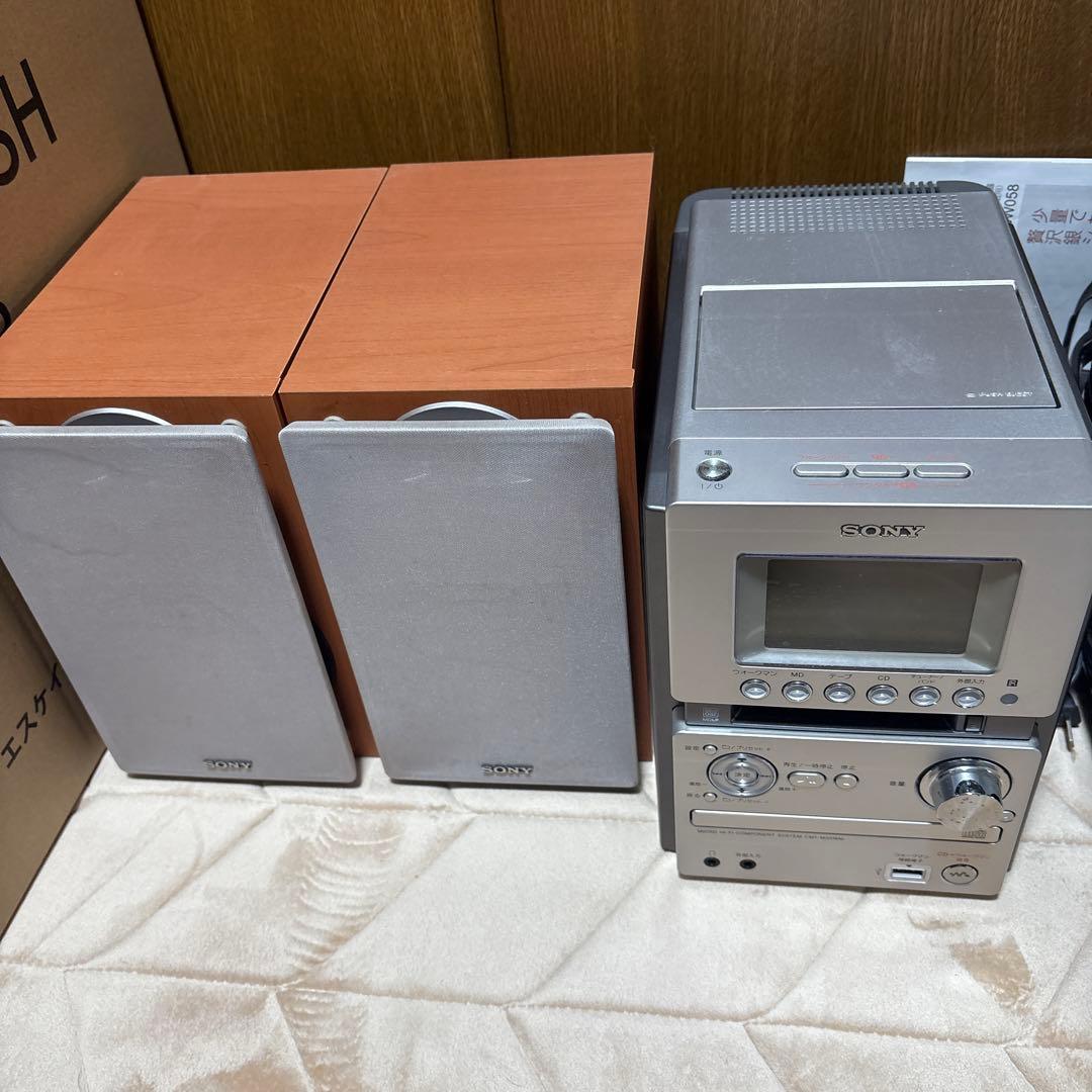 SONY M35WM ミニコンポ CD他正常動作リモコン新品未使用