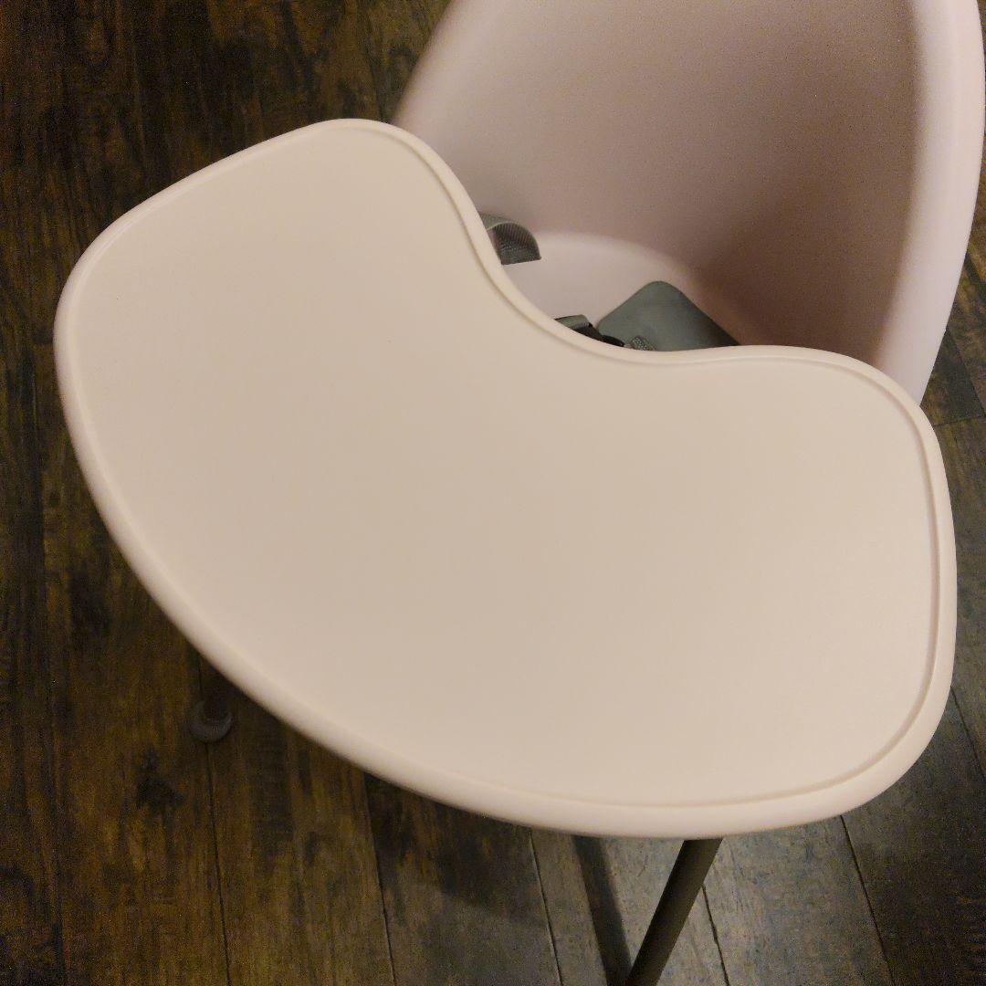 【廃盤・美品】ベビービョルン ハイチェア　ベビーチェア　ピンク ハーネス付き