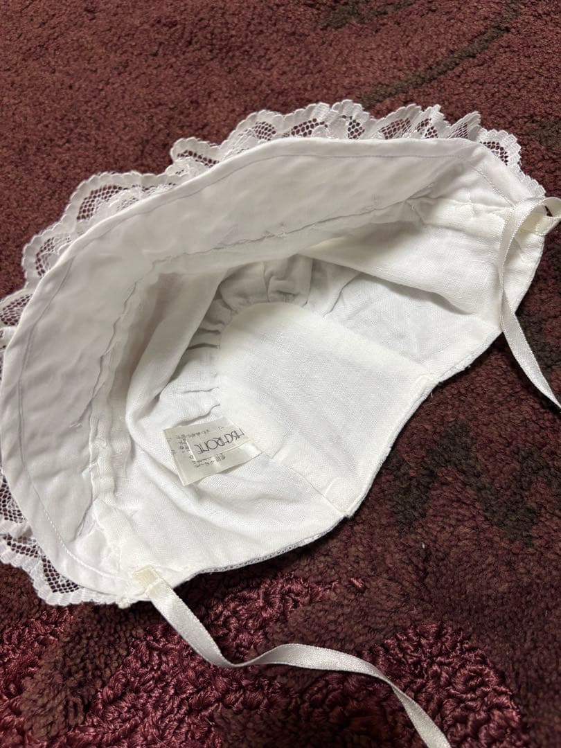 ホワイト ベビードレス 帽子・靴下付き 6点セット