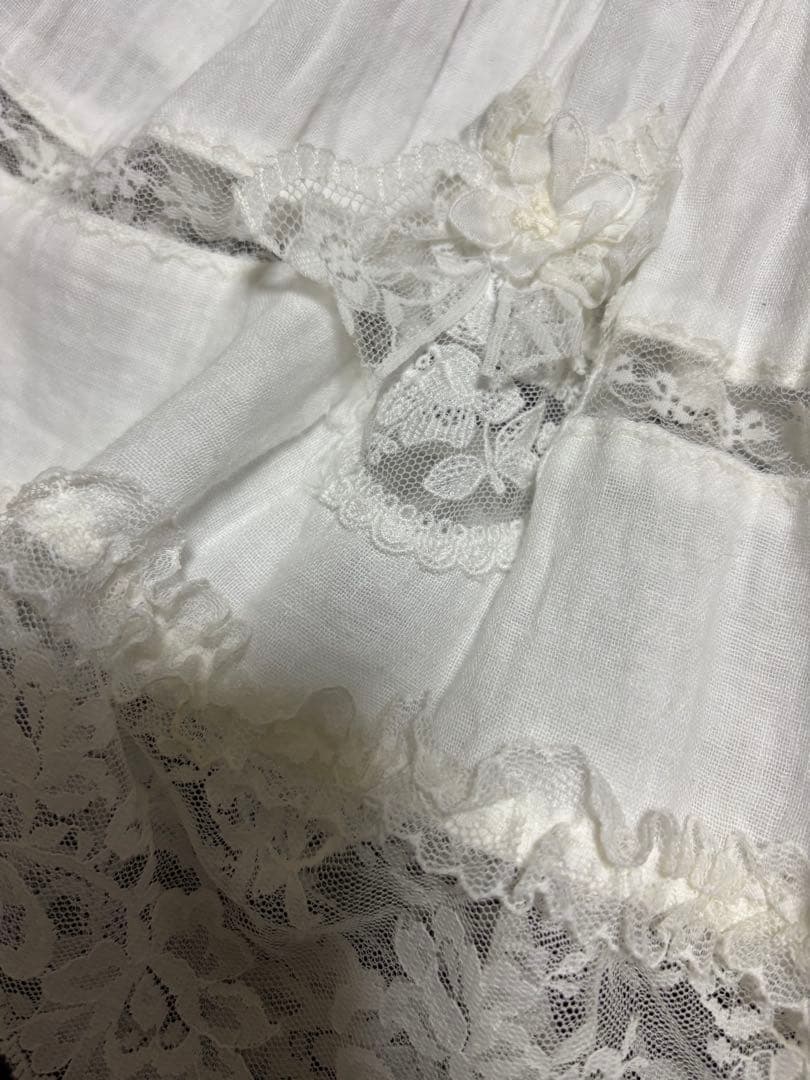 ホワイト ベビードレス 帽子・靴下付き 6点セット