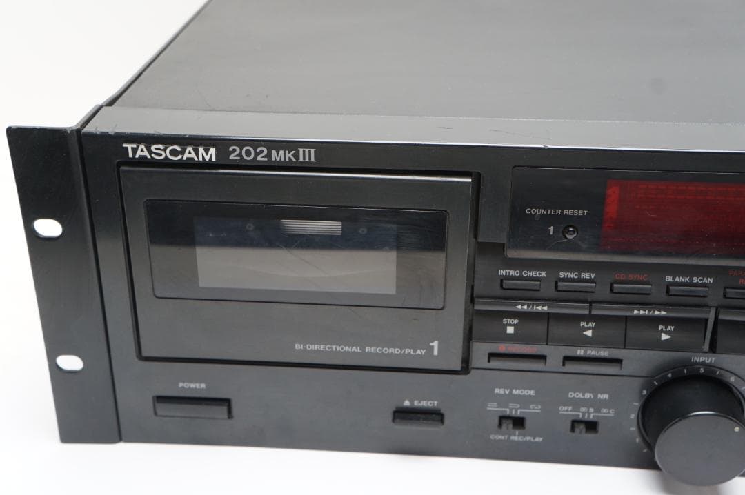 【メンテ済み】TASCAM 202MKⅢ タスカム MK3 ダブルカセットデッキ