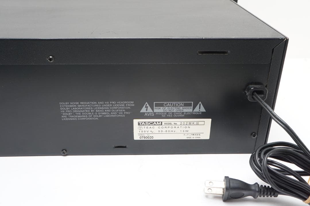 【メンテ済み】TASCAM 202MKⅢ タスカム MK3 ダブルカセットデッキ